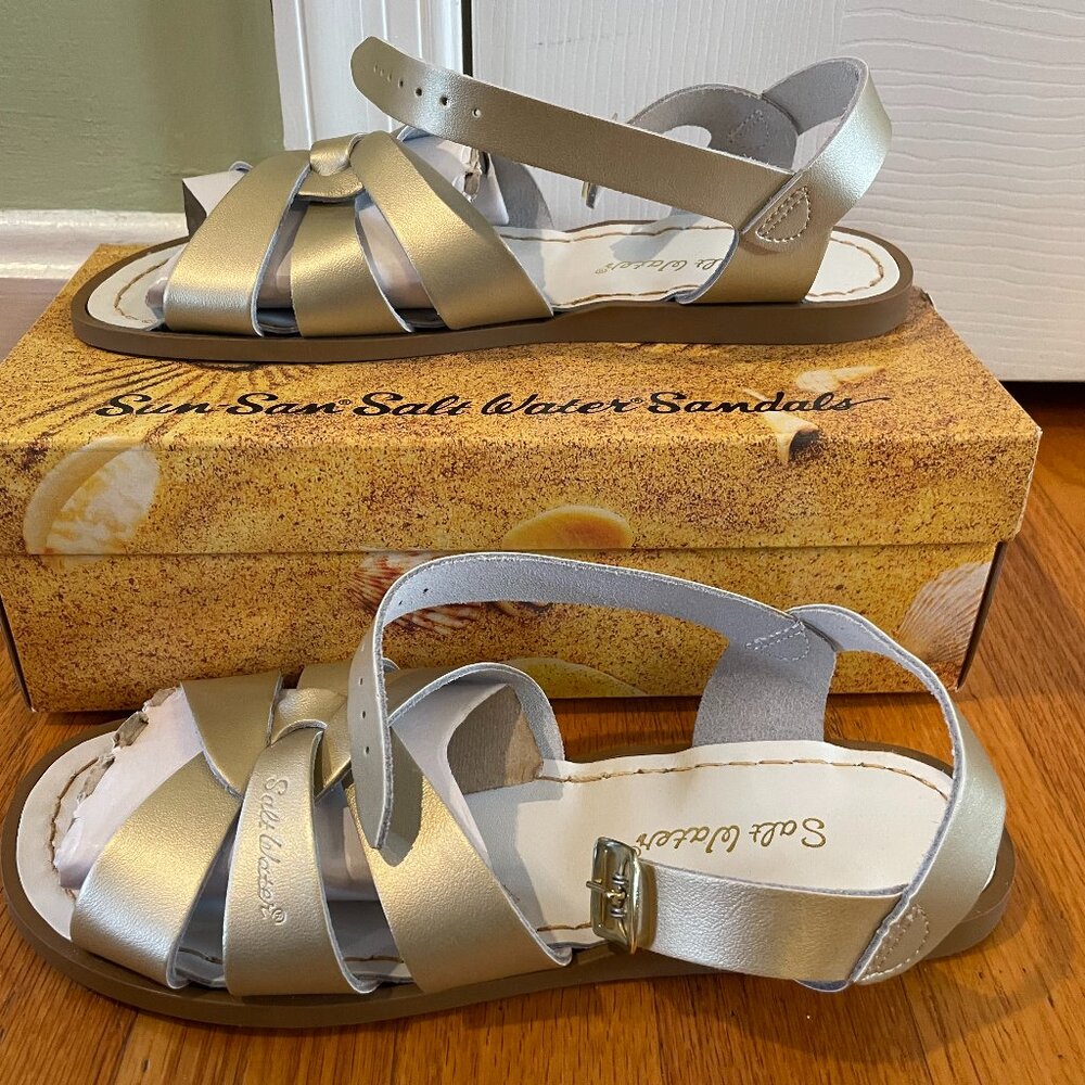Gold Salt Water Sandals